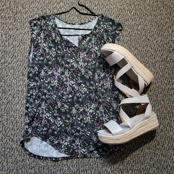 Ann Taylor Loft  Floral Tank Top Size Small - Picture 10 of 15